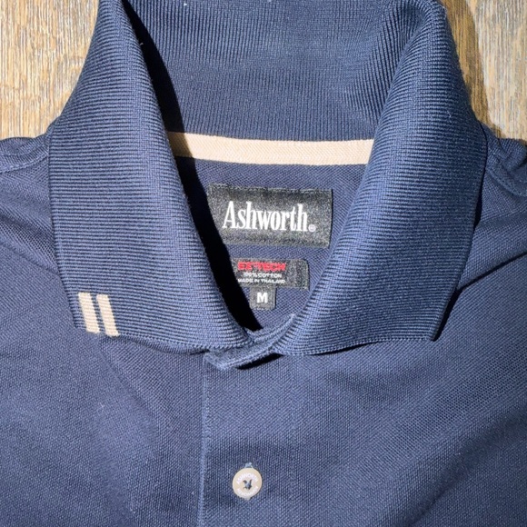 Vintage Ashworth Navy Polo with Subtle White Accents - Picture 2 of 4